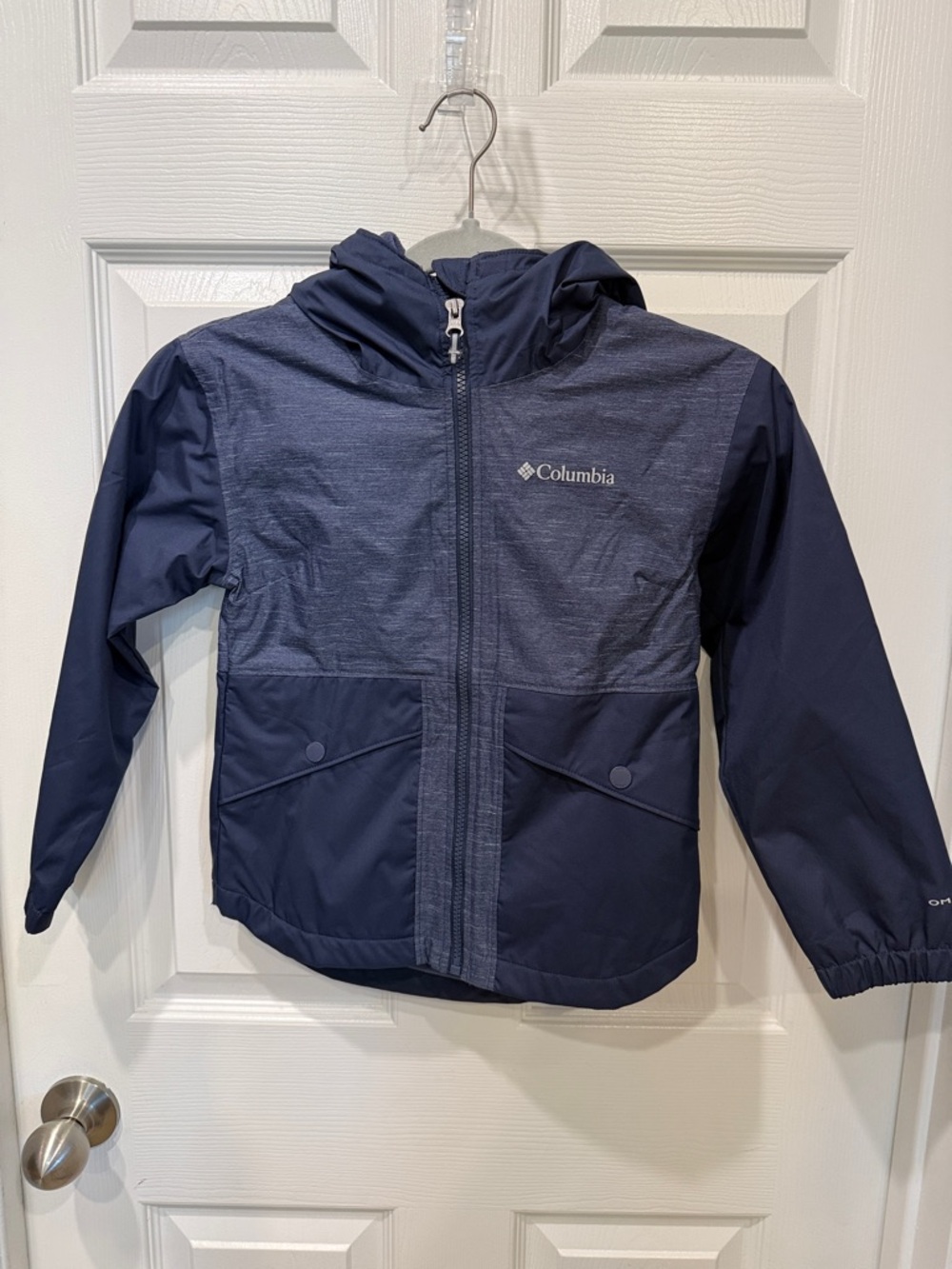 Columbia Navy Hooded Kids' Shell Jacket